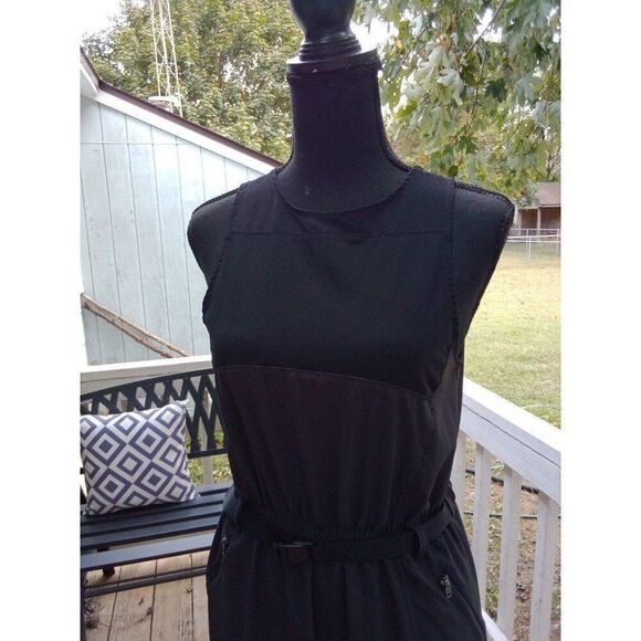 Patagonia Fleet with Belted Tank Dress Black Small - Picture 4 of 11
